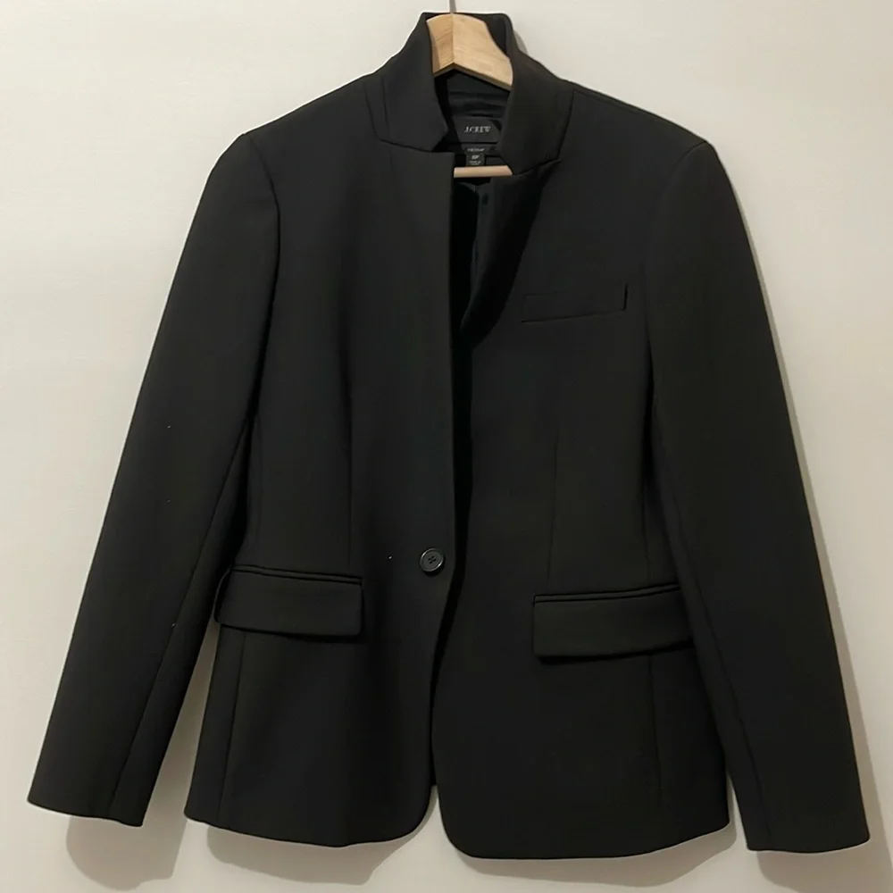 J. Crew Regent Blazer Four Season Stretch Size 2 Black